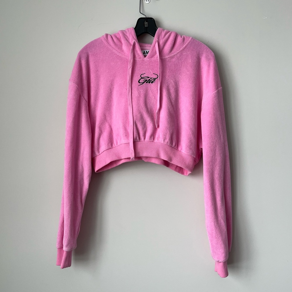 I.AM.GIA | TORRES PINK BUBBLEGUM TERRY HOODIE